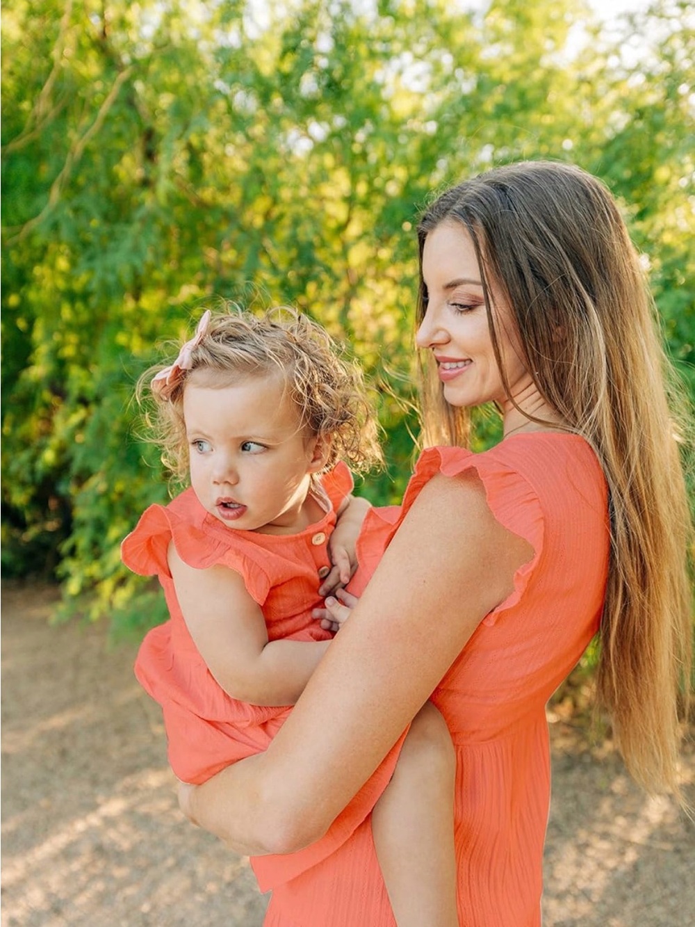 Matching Mommy and Me Dresses - Womens M & 3-4T